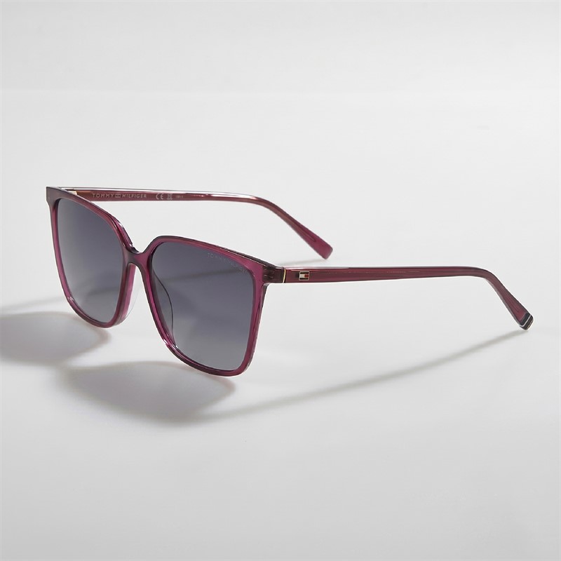 Tommy Hilfiger Womens Square Sunglasses Burgundy 2 - foto 2
