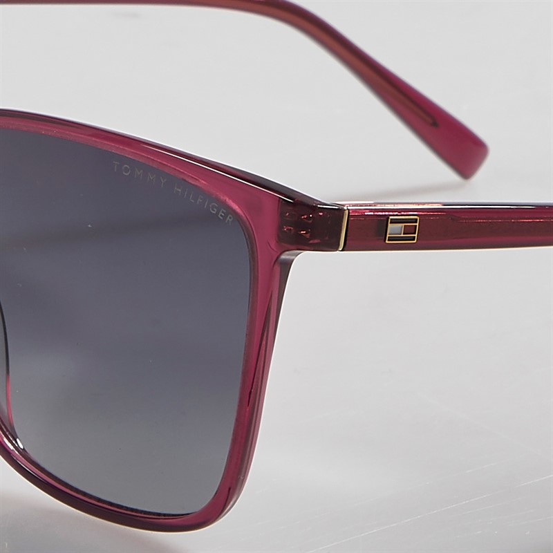 Tommy Hilfiger Womens Square Sunglasses Burgundy 2 - foto 4